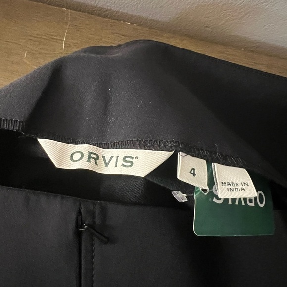 Orvis NWT Women's Black Nomad Slim Stretch Ankle Pants Size 4 Versatile Minimal - Picture 3 of 13